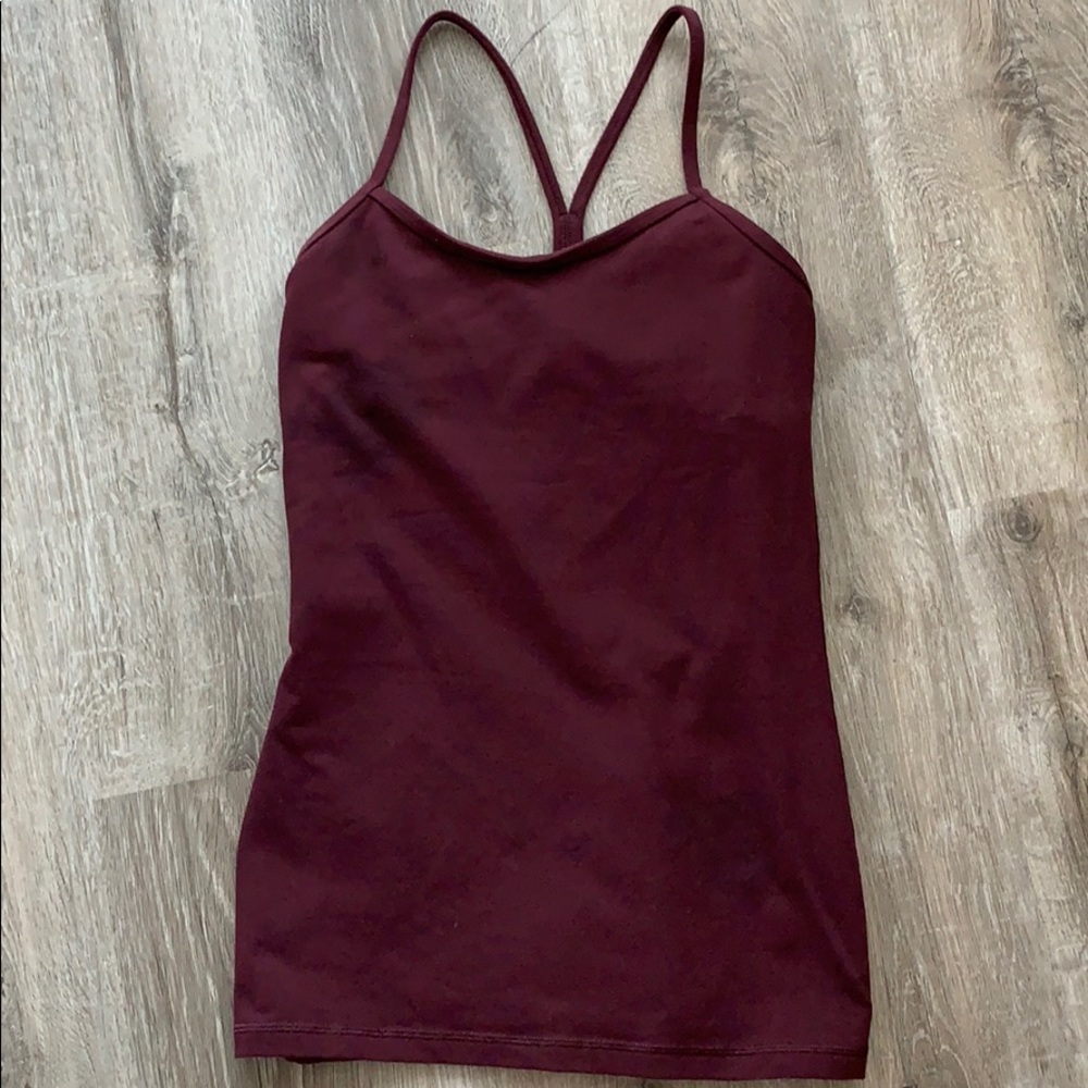 Dark purple Lululemon workout top. Only worn once.